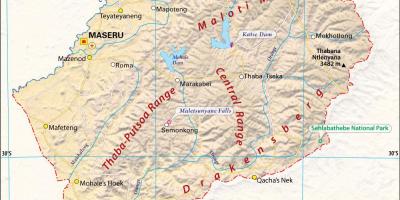 Lesotho haritası resimleri