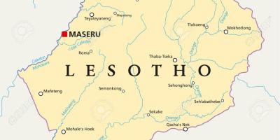 Maseru Lesotho haritası 
